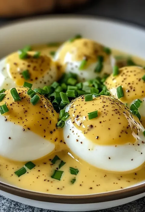 Senfeier – Eier in Senfsoße